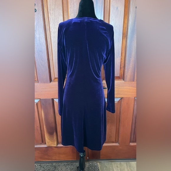 Vintage Moda International Velvet Witchy Whimsigoth Maxi Purple Dress Size small - Picture 3 of 7